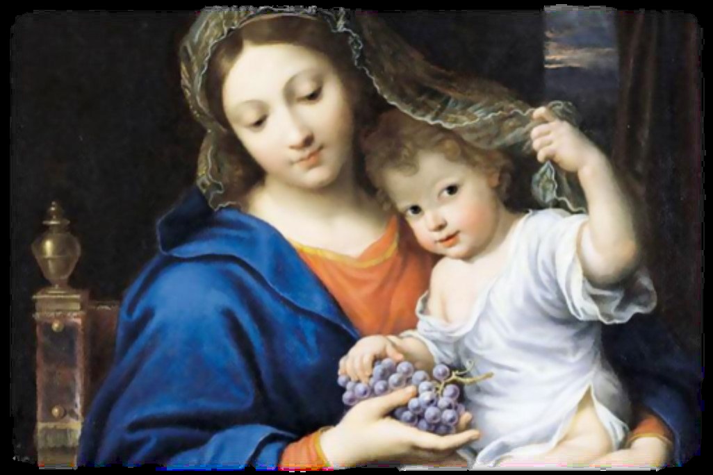 Dall’icona della Madonna dell’uva da Pierre Mignard (1612-1695)